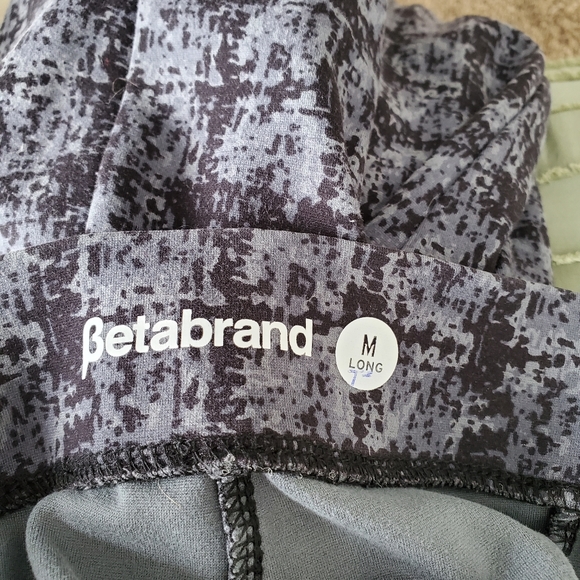 Betabrand Leggings Women's M Black And Gray - Picture 9 of 11